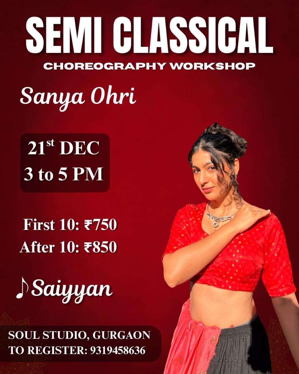 Gurgaon workshop poster